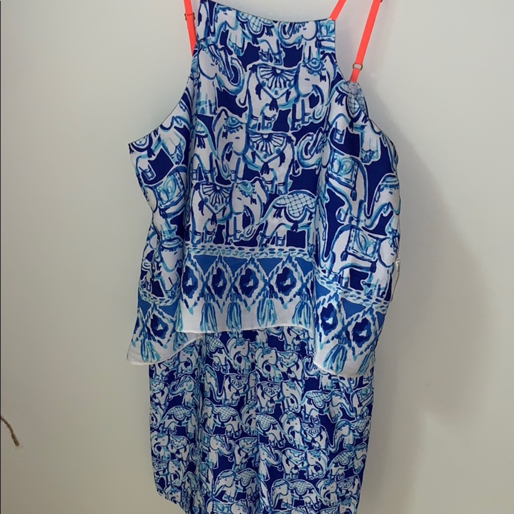 🐳 BLUE LILLY PULITZER ROMPER🐳